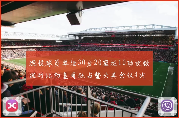 现役球员单场30分20篮板10助攻数据对比约基奇独占鳌头其余仅4次